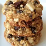 Homemade Oatmeal Cookies with Cinnamon Roasted Almonds, Cocoa Nibs, and Dark Chocolate photo