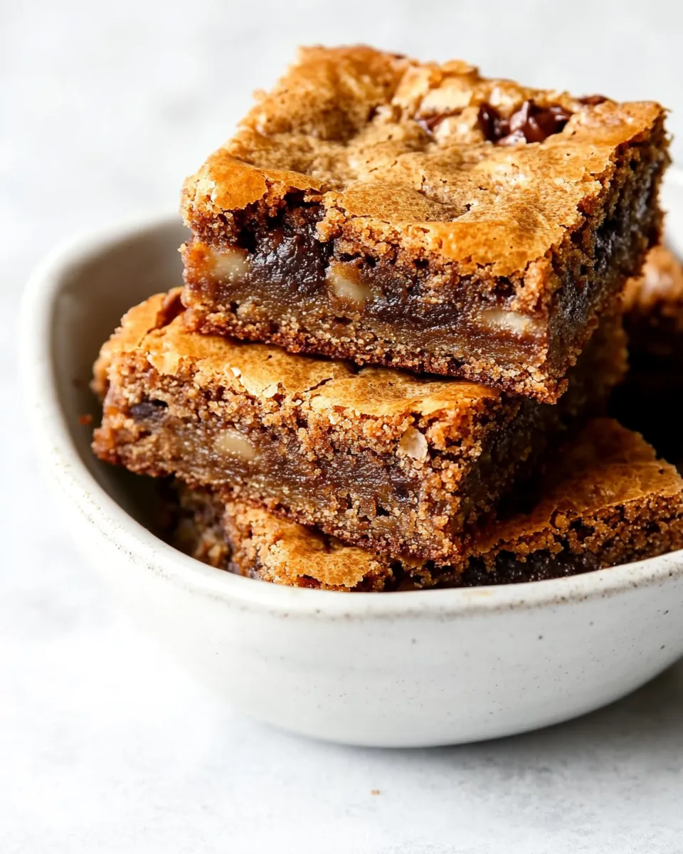 Delicious One Bowl Blondies image