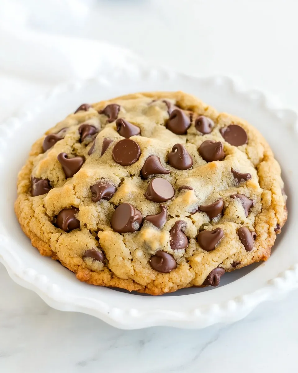 Delicious One Huge Gluten-Free Chocolate Chip Cookie shot