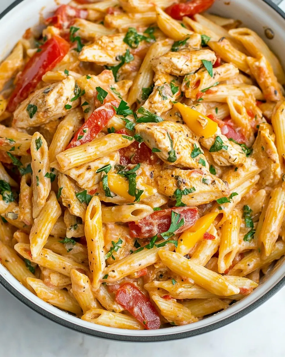 Delicious One Pot Cajun Chicken Pasta shot