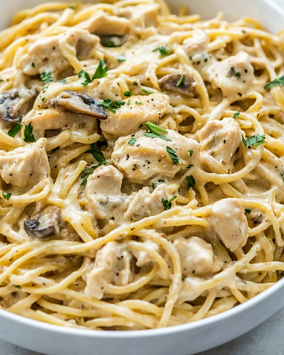 Delicious One Pot Chicken Tetrazzini image