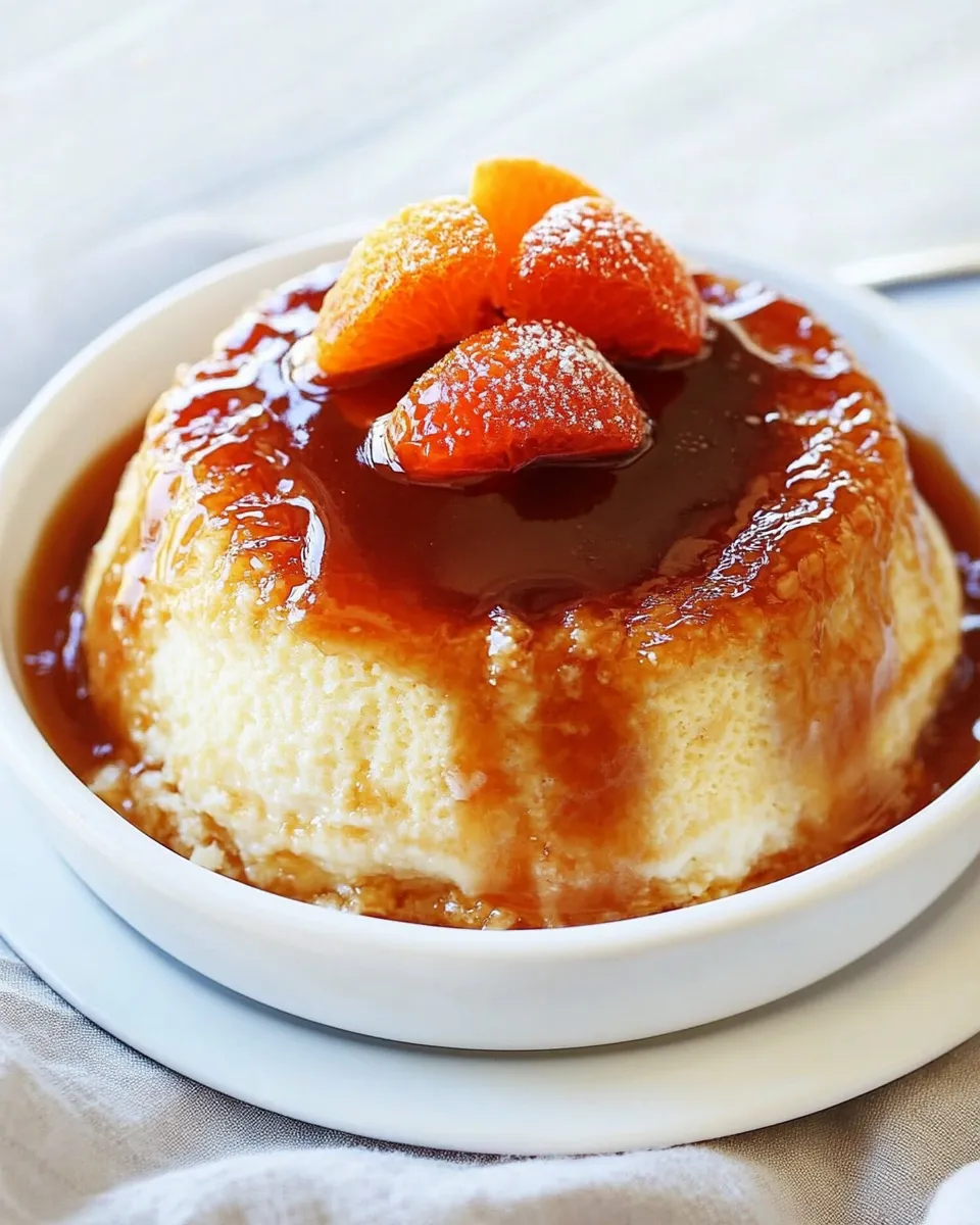 Homemade Orange Creme Caramel photo
