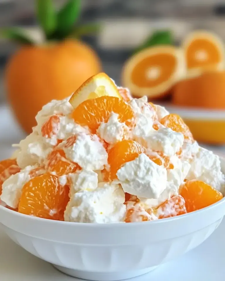 Homemade Orange Fluff Salad Recipe photo