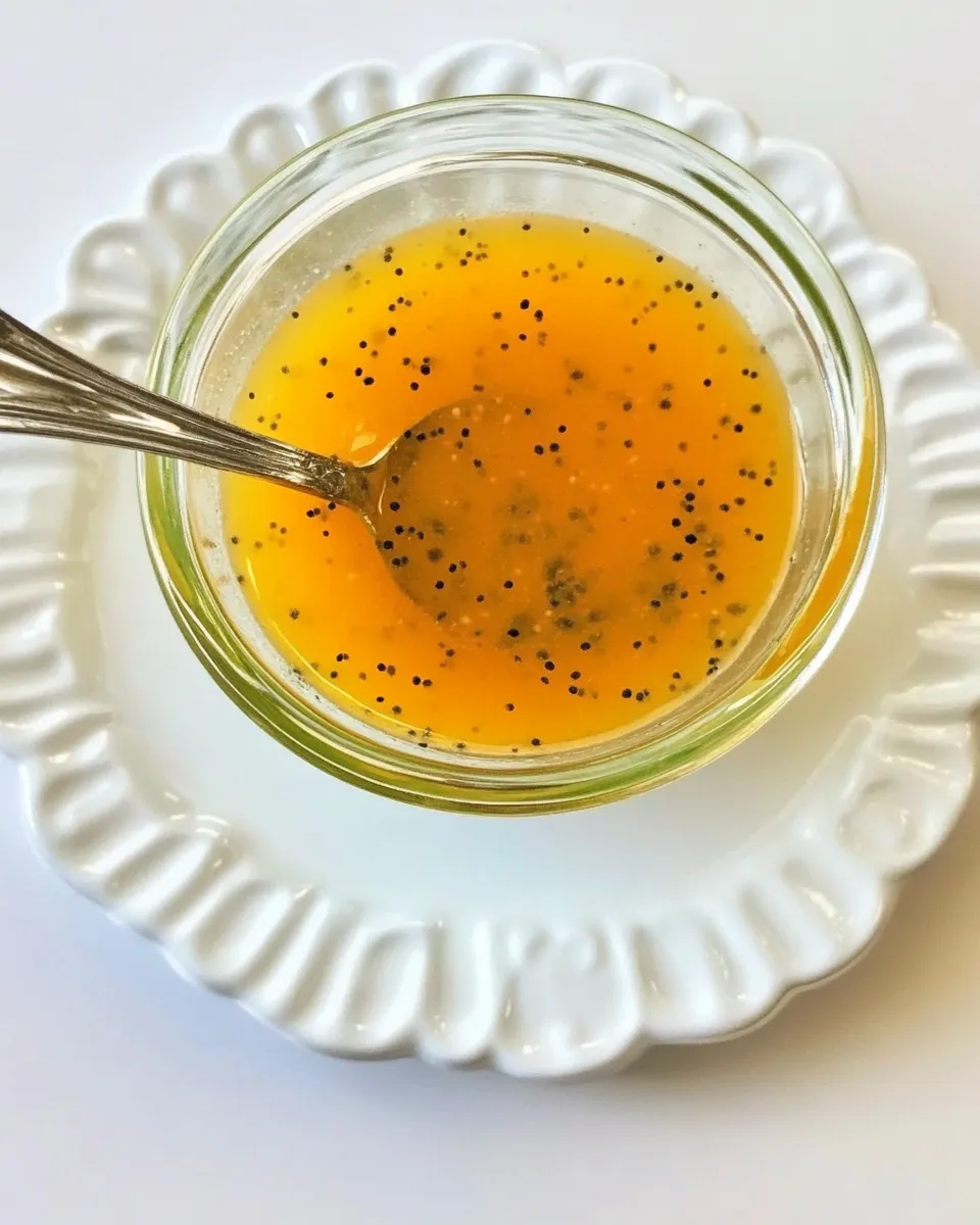 Homemade Orange Poppy Seed Dressing photo