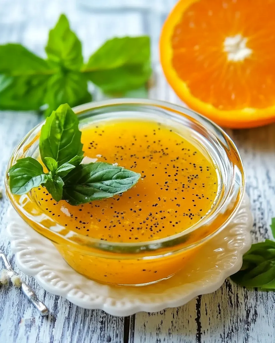 Delicious Orange Poppy Seed Dressing shot