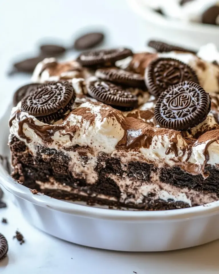 Homemade Oreo Brownie Lush recipe photo