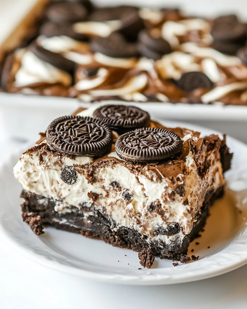 Delicious Oreo Brownie Lush food shot