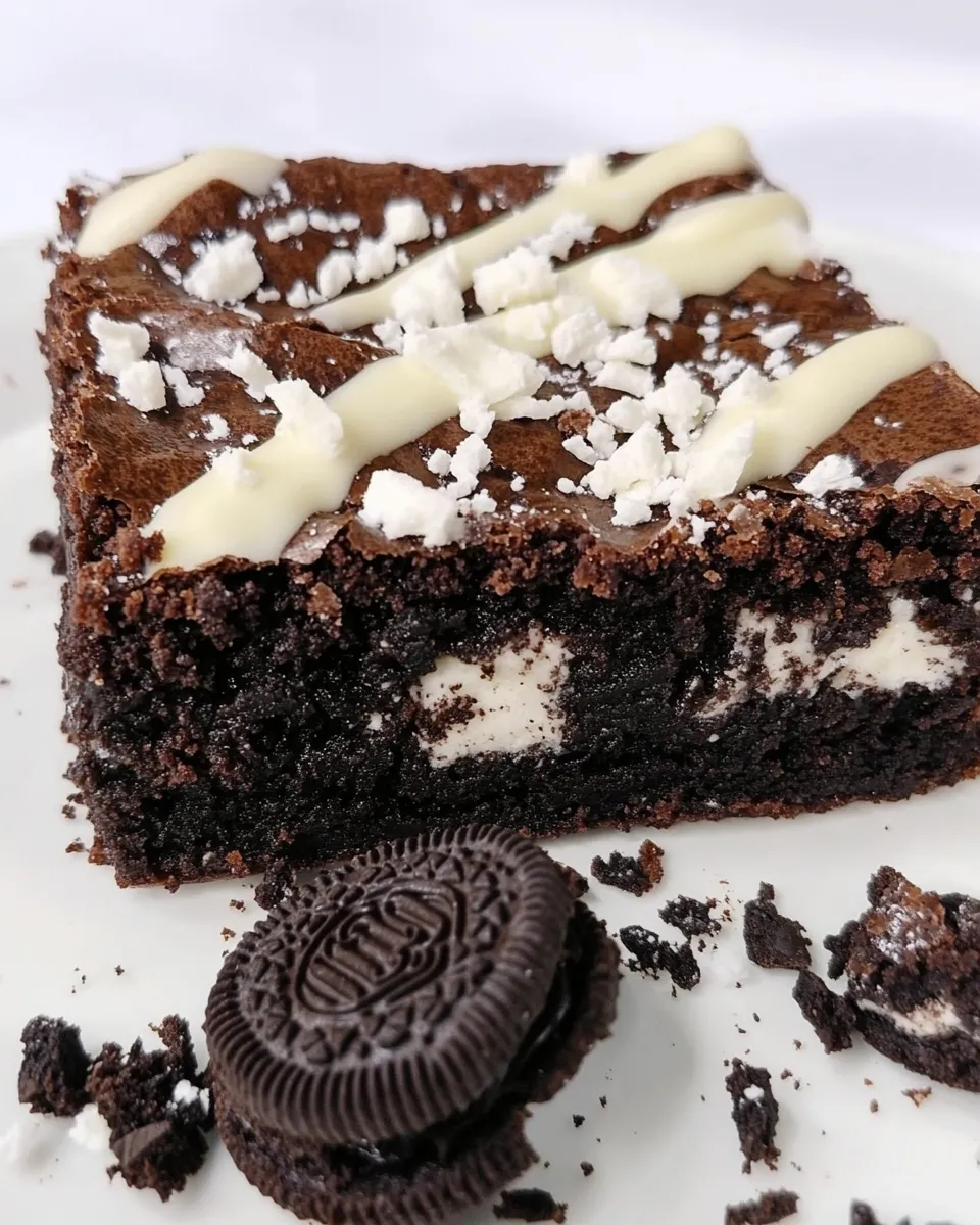 Classic Oreo Brownies with White Chocolate image