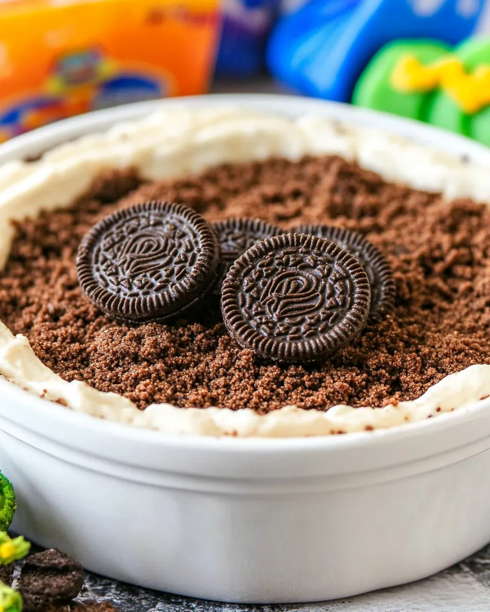 Easy Oreo Dirt Pie Recipe shot