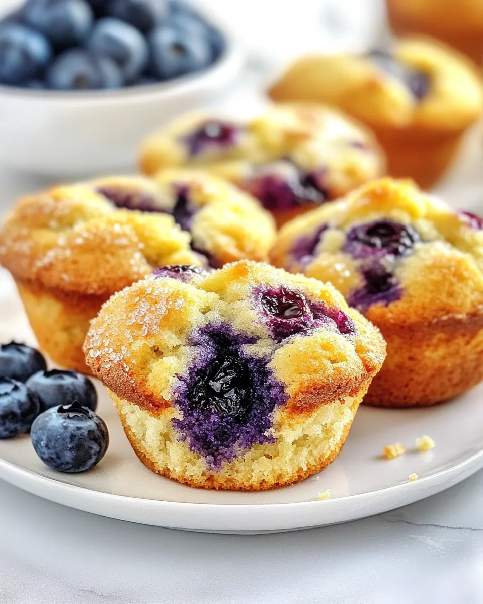 Easy Otis Spunkmeyer Blueberry Muffins Easy Copycat Recipe shot