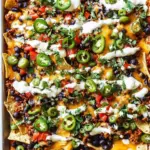 Easy Oven Baked Sheet Pan Nachos recipe photo