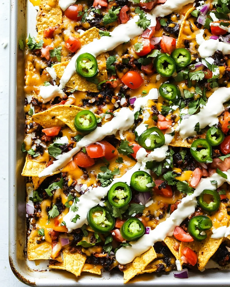 Delicious Oven Baked Sheet Pan Nachos dish photo
