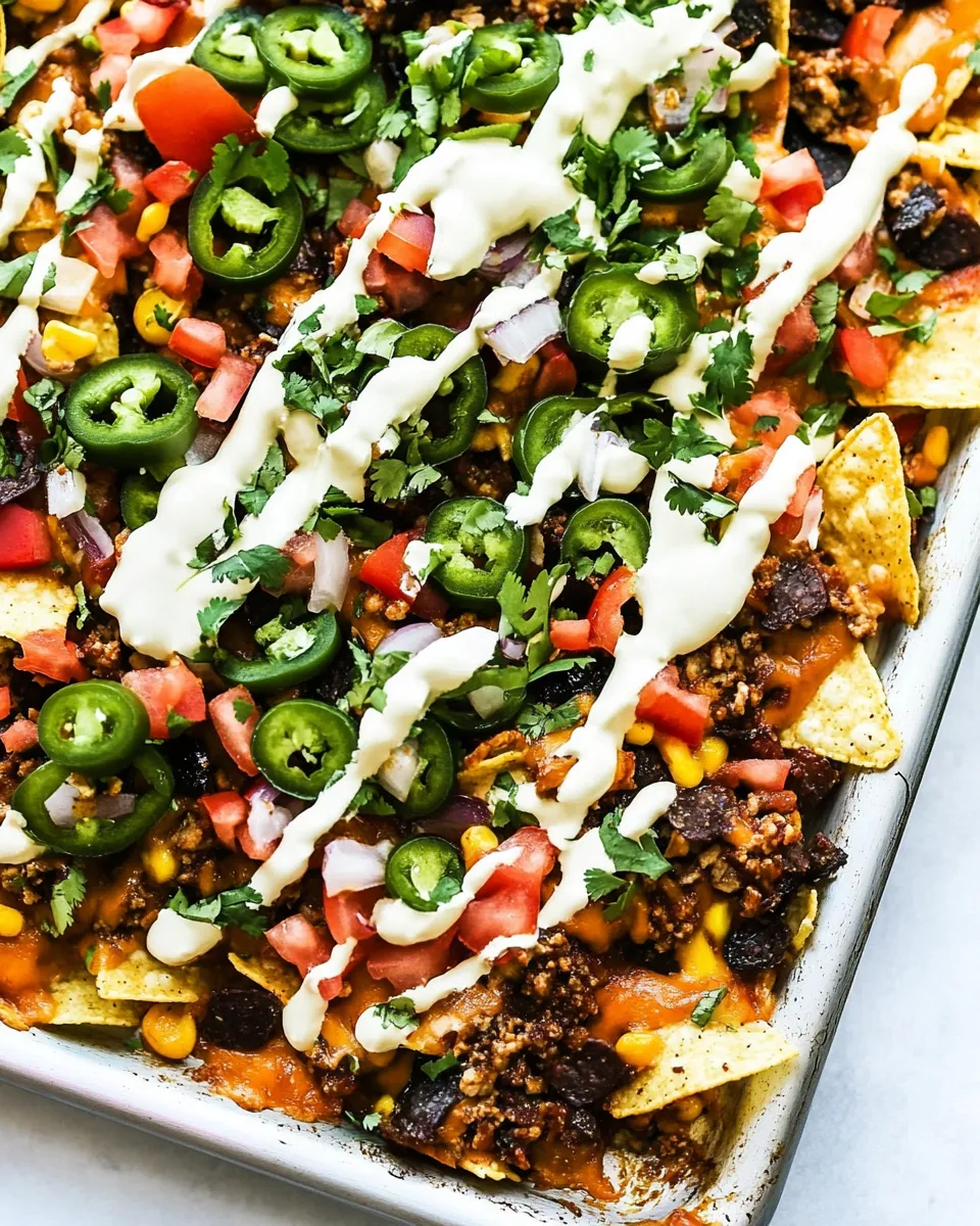 Classic Oven Baked Sheet Pan Nachos image