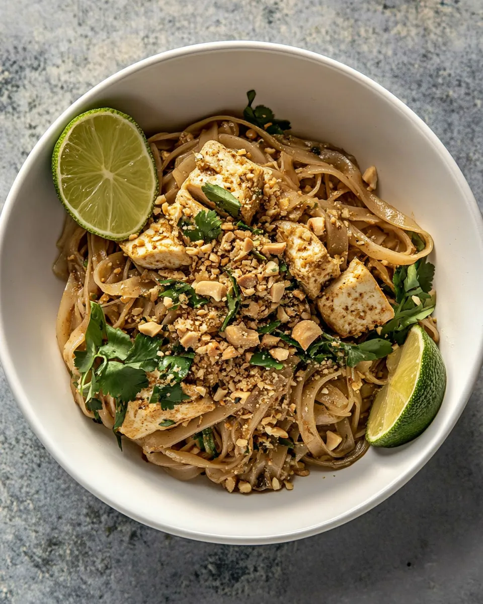 Classic Pad Thai With Chicken & Tofu image