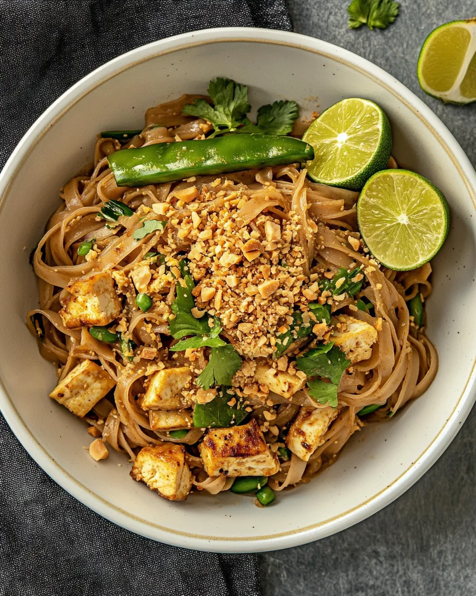 Easy Pad Thai With Chicken & Tofu recipe photo