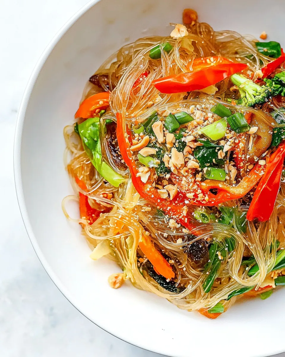 Quick Pad Woon Sen (Thai Glass Noodle Stir Fry) recipe photo