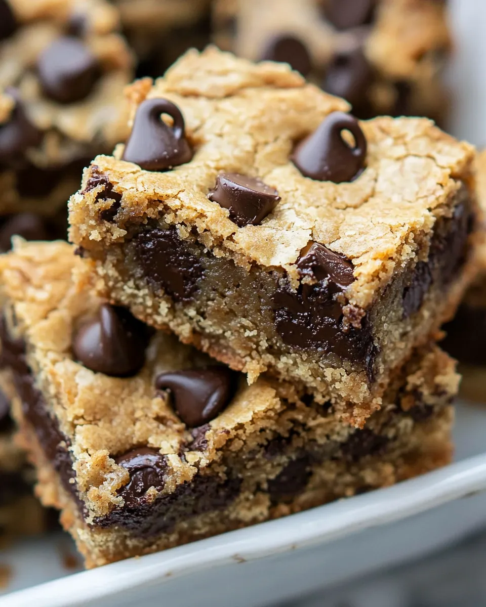 Delicious Paleo Chocolate Chip Cookie Bars shot