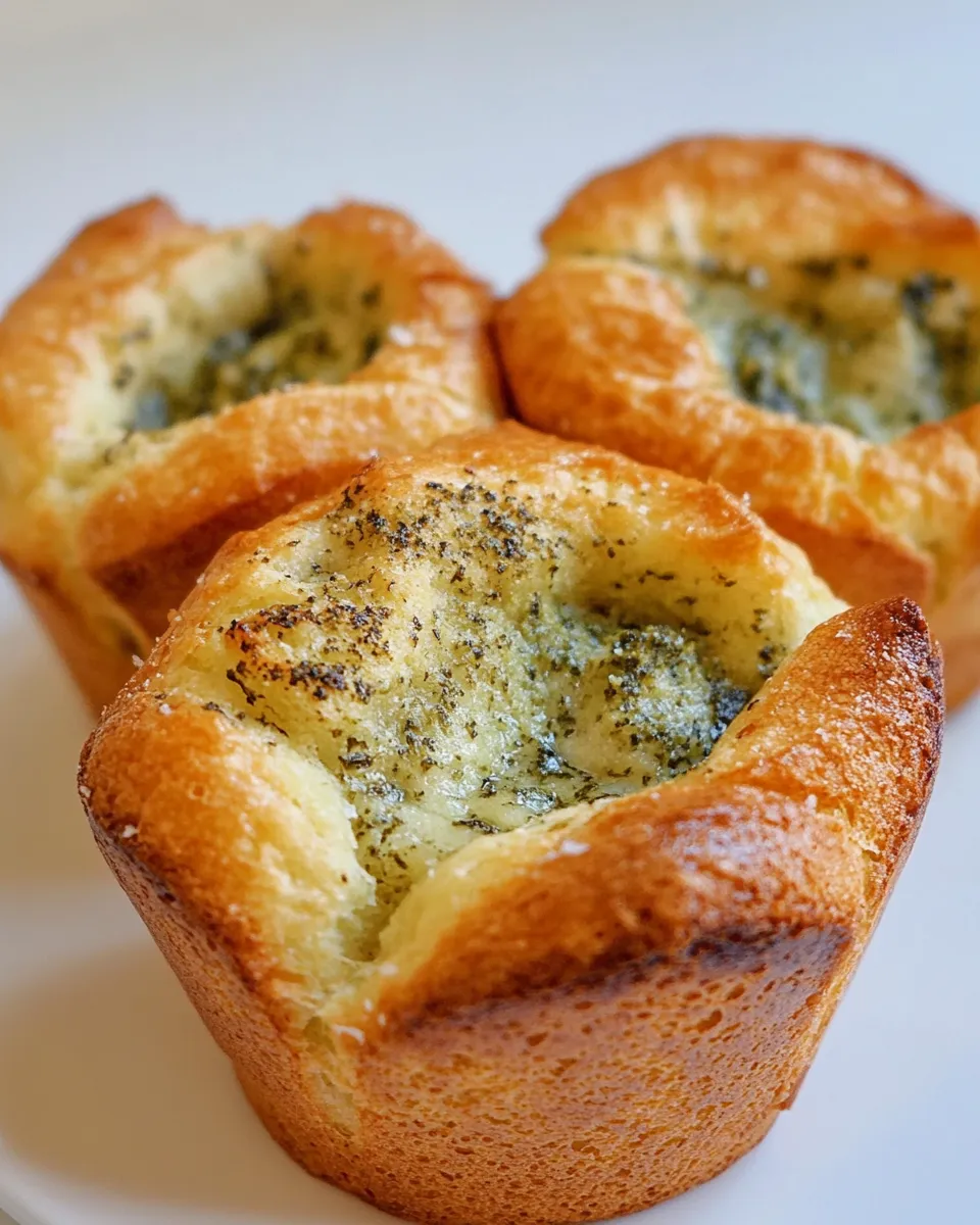 Homemade Parmesan Popovers With Pesto photo
