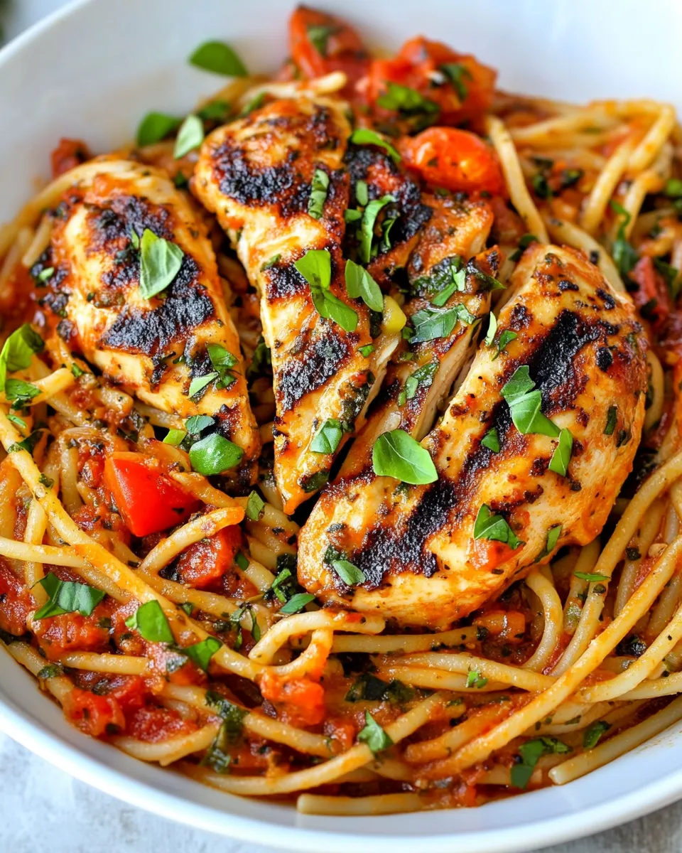 Classic Pasta Puttanesca with Chicken image