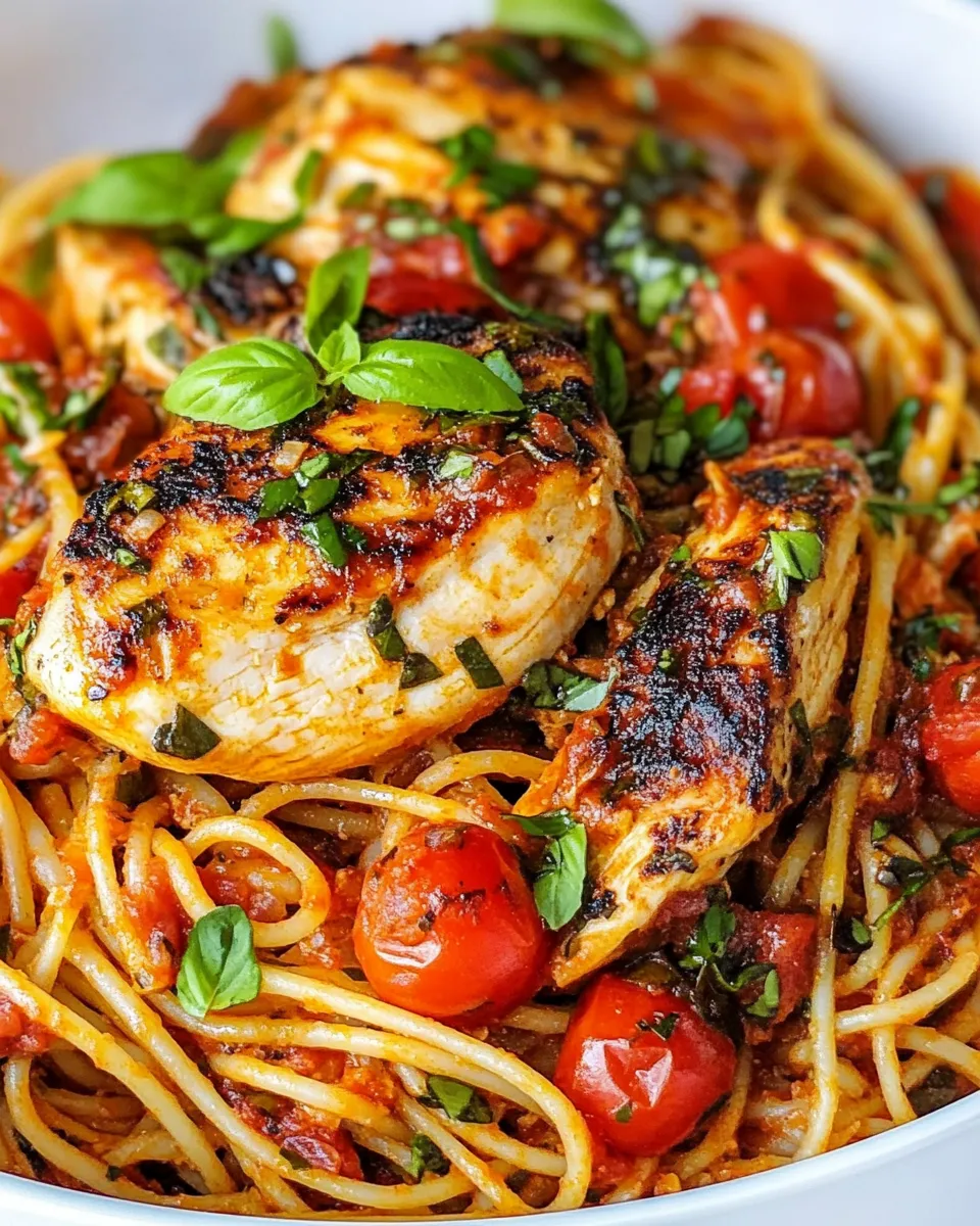 Easy Pasta Puttanesca with Chicken recipe photo
