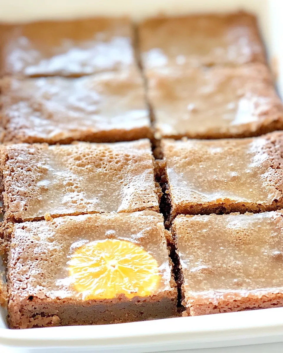 Homemade Paula Deens Orange Brownies photo