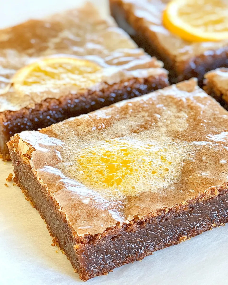 Easy Paula Deens Orange Brownies dish photo