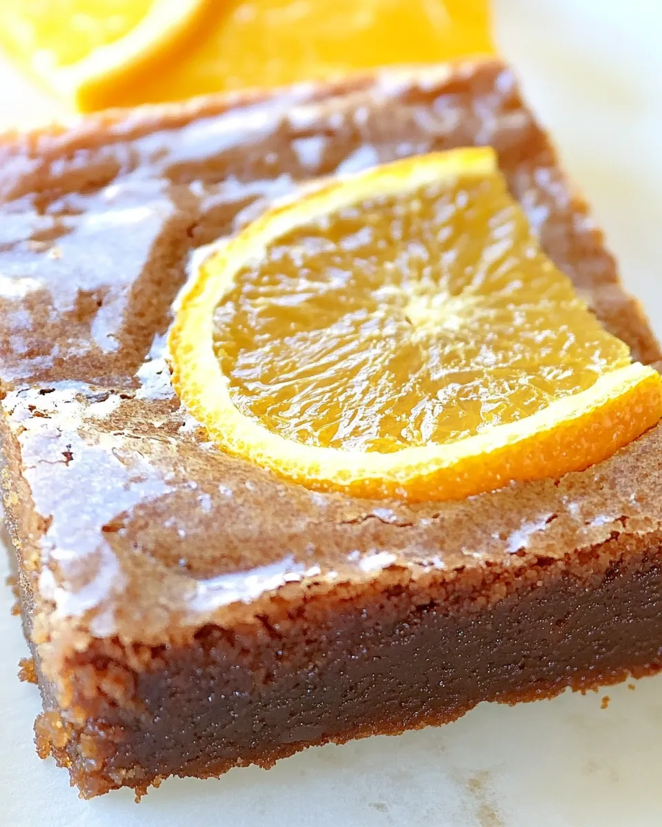 Delicious Paula Deens Orange Brownies recipe photo
