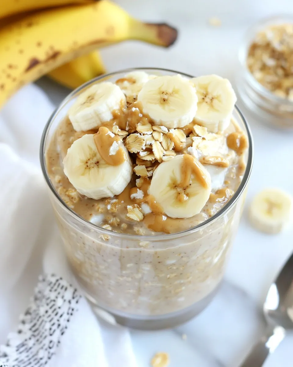 Classic Peanut Butter Banana Overnight Oats dish photo