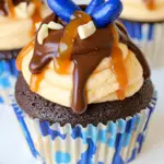Homemade Peanut Butter Caramel Chocolate Cupcakes photo