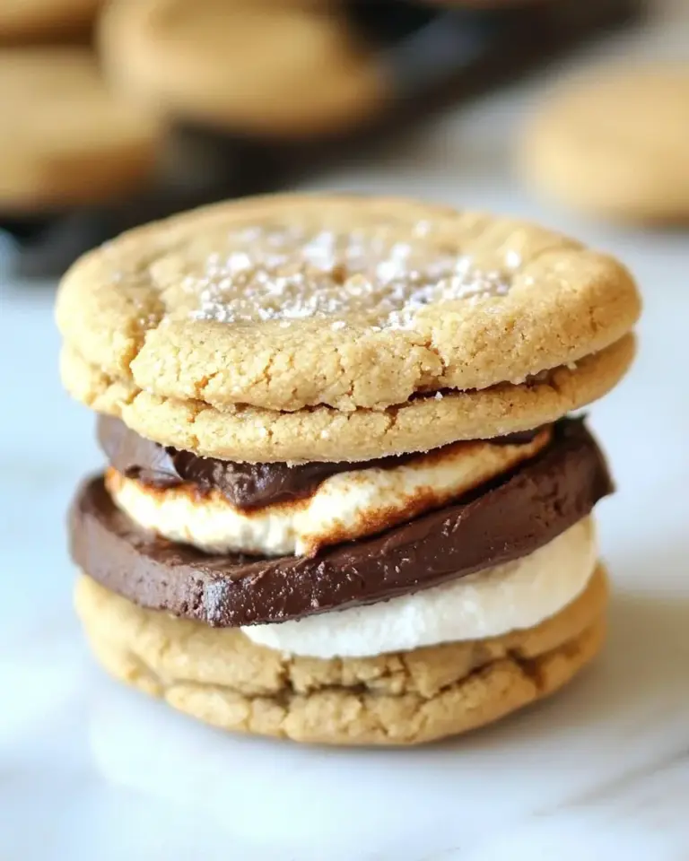 Homemade Peanut Butter Cookie Smores photo