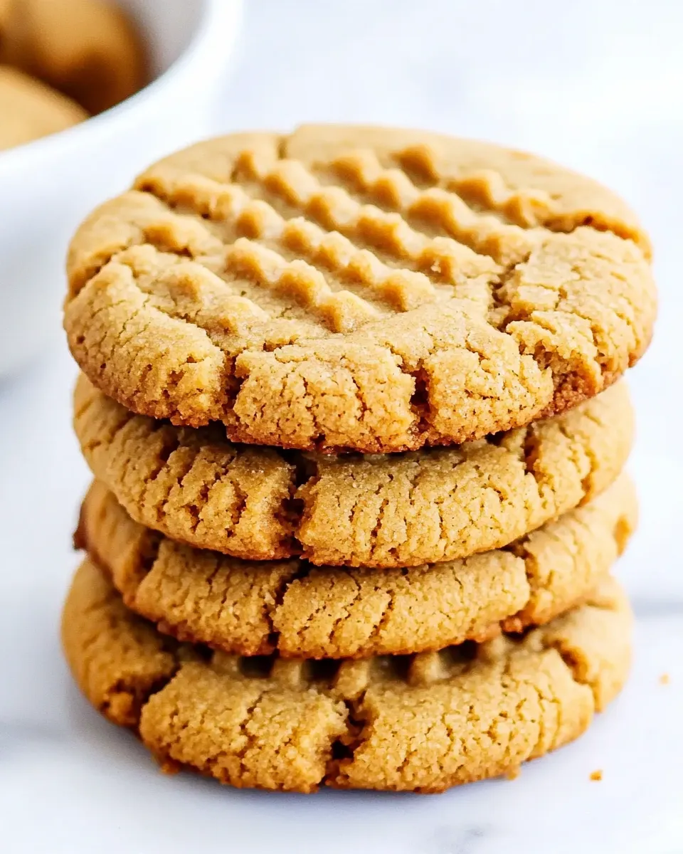 Easy Peanut Butter Cookies Recipe shot