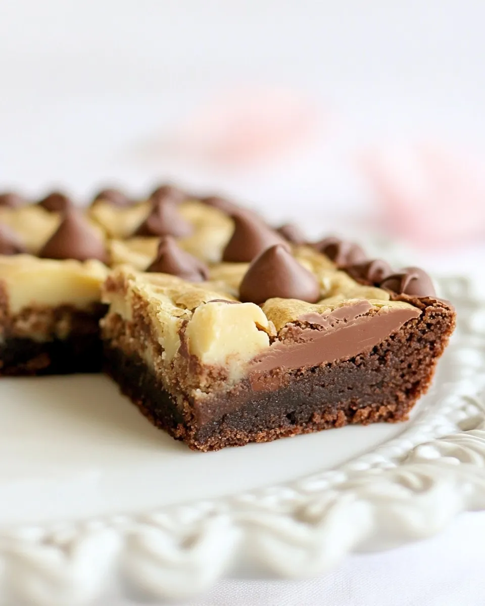 Easy Peanut Butter Cup Chocolate Chip Brownies photo