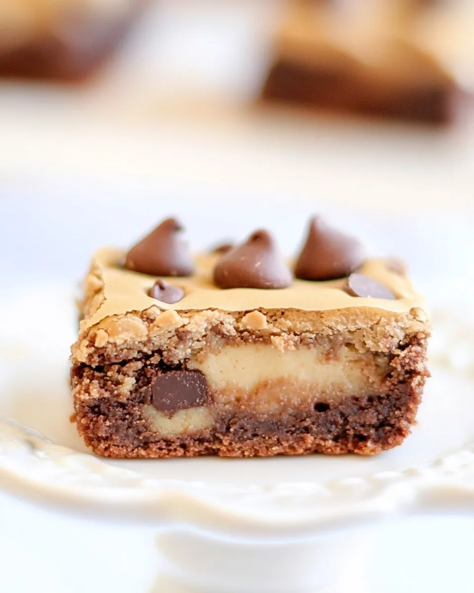Homemade Peanut Butter Cup Chocolate Chip Brownies recipe photo