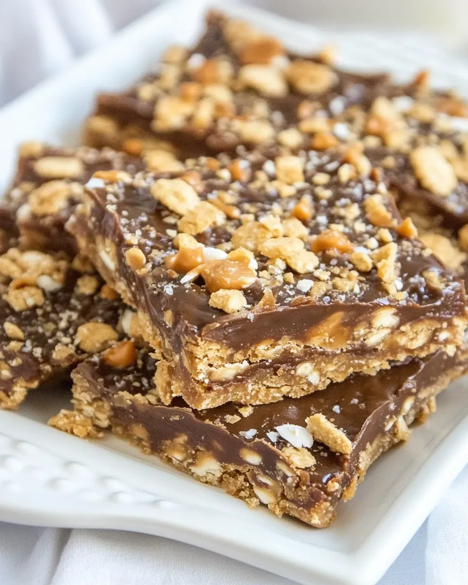 Delicious Peanut Butter Graham Cracker Toffee Recipe shot