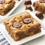Homemade Peanut Butter Rolo Blondies photo