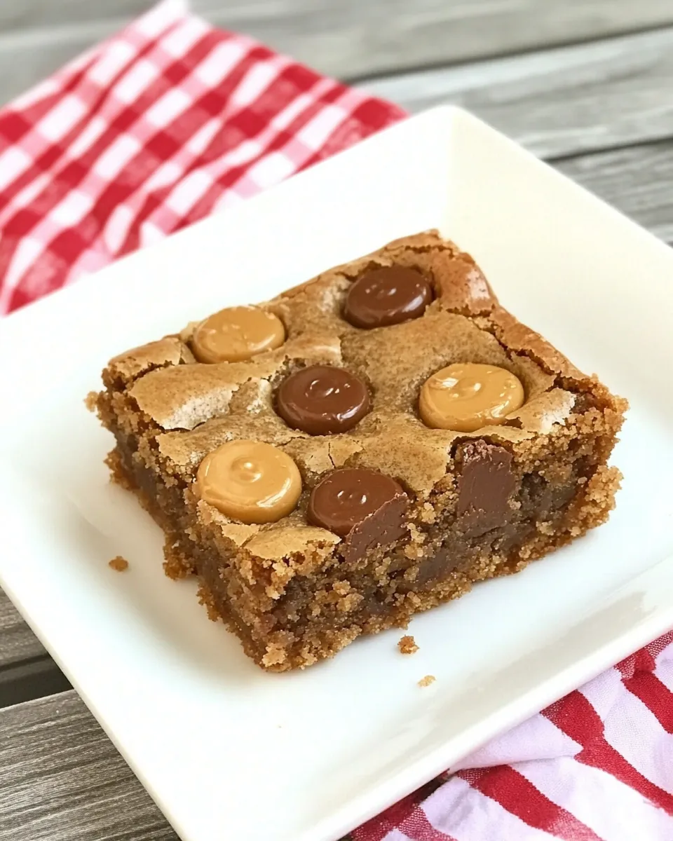 Classic Peanut Butter Rolo Blondies image