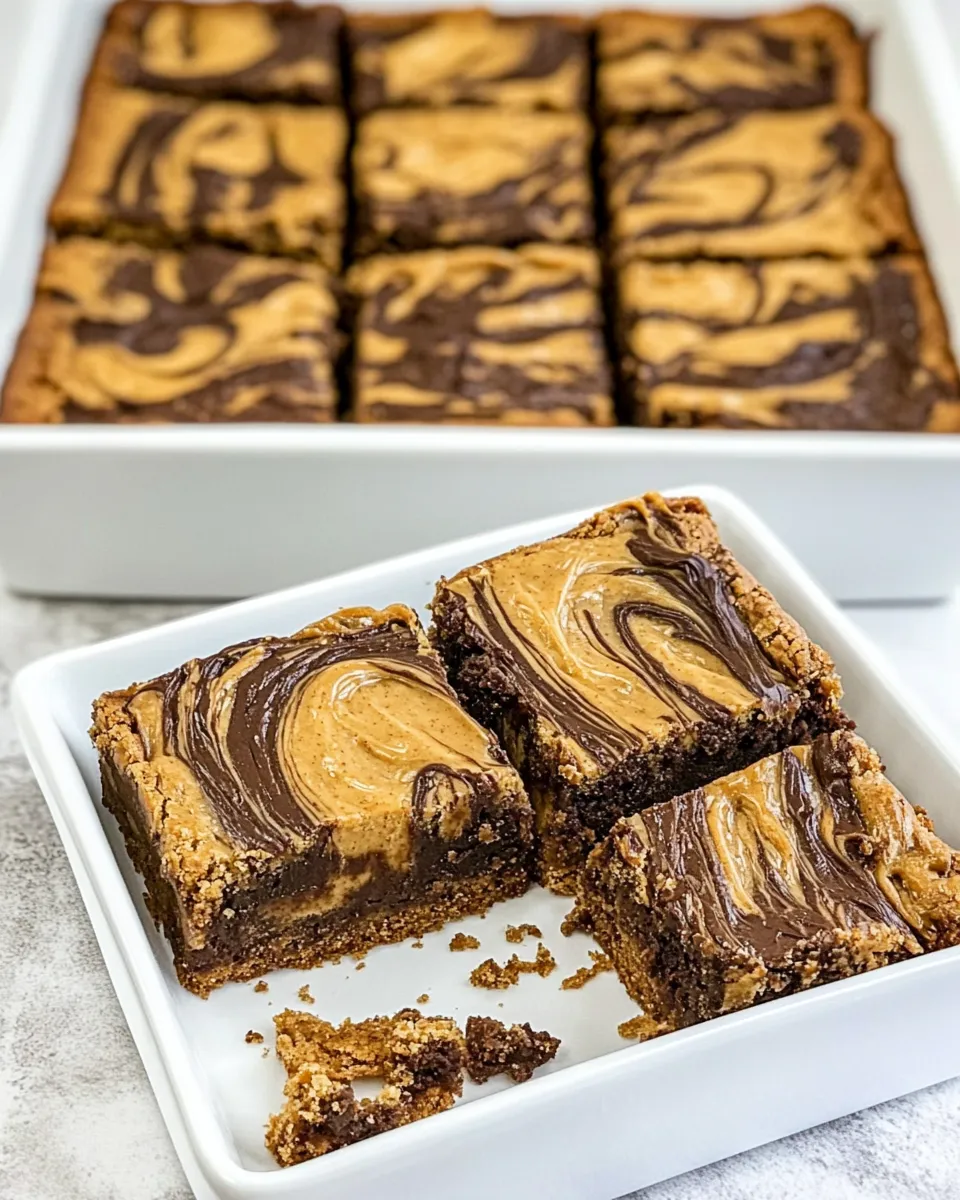 Homemade Peanut Butter Swirl Bars photo