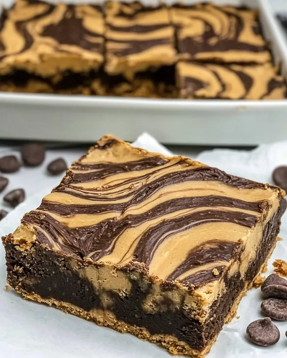 Classic Peanut Butter Swirl Bars image