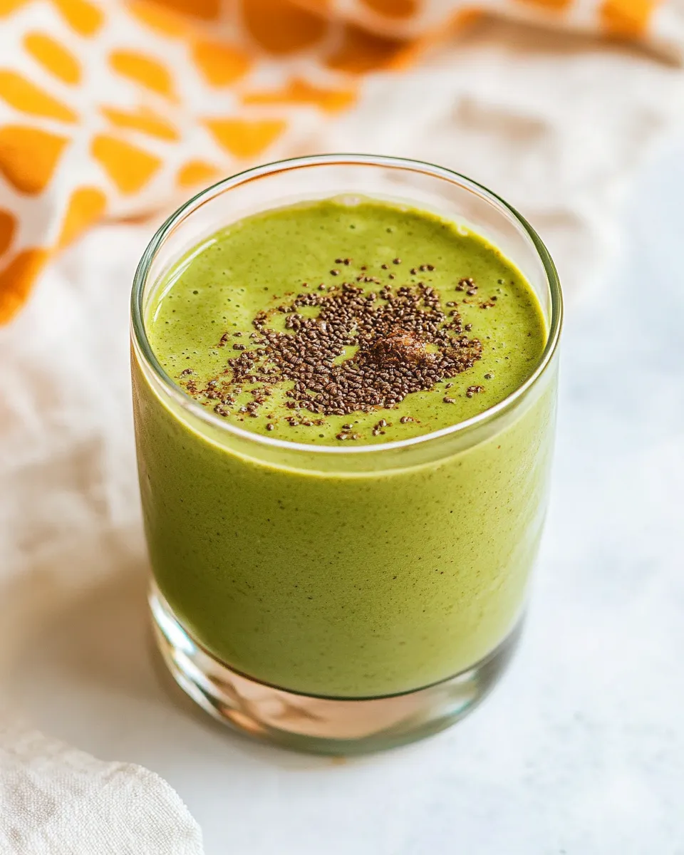 Easy Peanut Butter Vanilla Green Smoothie photo
