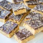 Homemade Peanut Butter & Dark Chocolate Squares photo