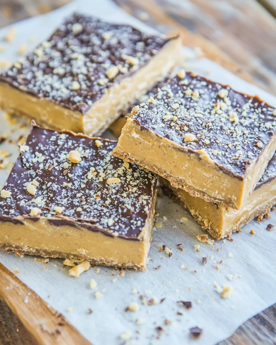 Classic Peanut Butter & Dark Chocolate Squares image