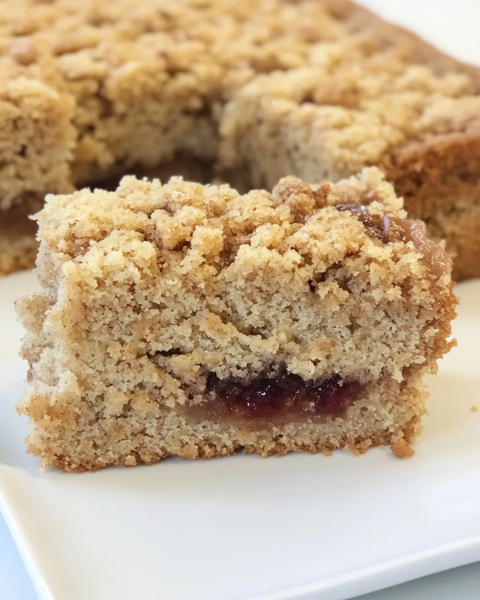 Classic Peanut Butter and Jelly Coffee Cake image