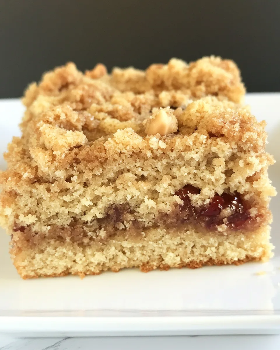 Easy Peanut Butter and Jelly Coffee Cake recipe photo