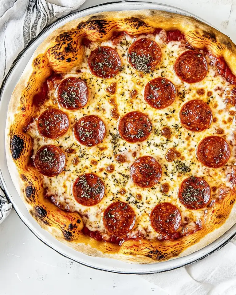 Homemade Pepperoni Pizza photo
