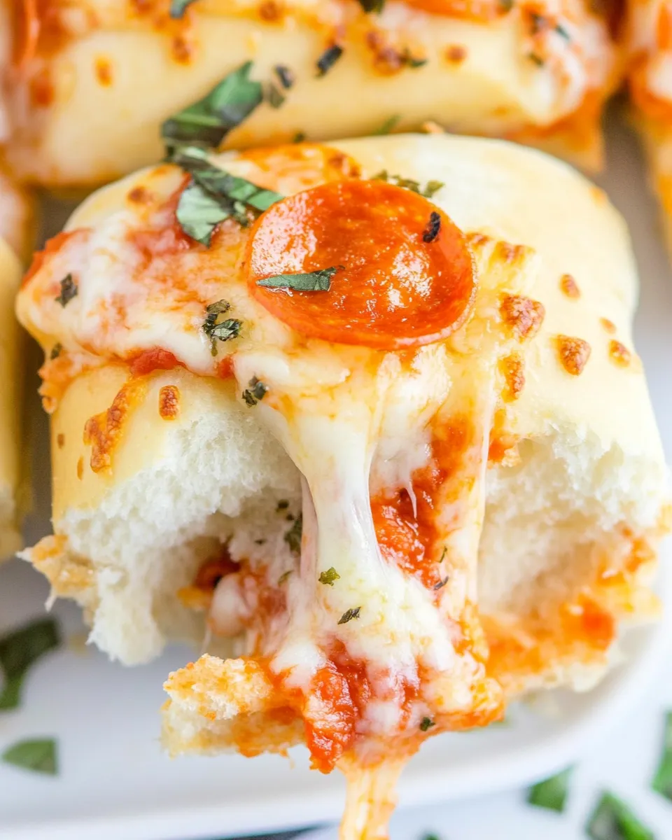 Easy Pepperoni Pizza Sliders recipe photo