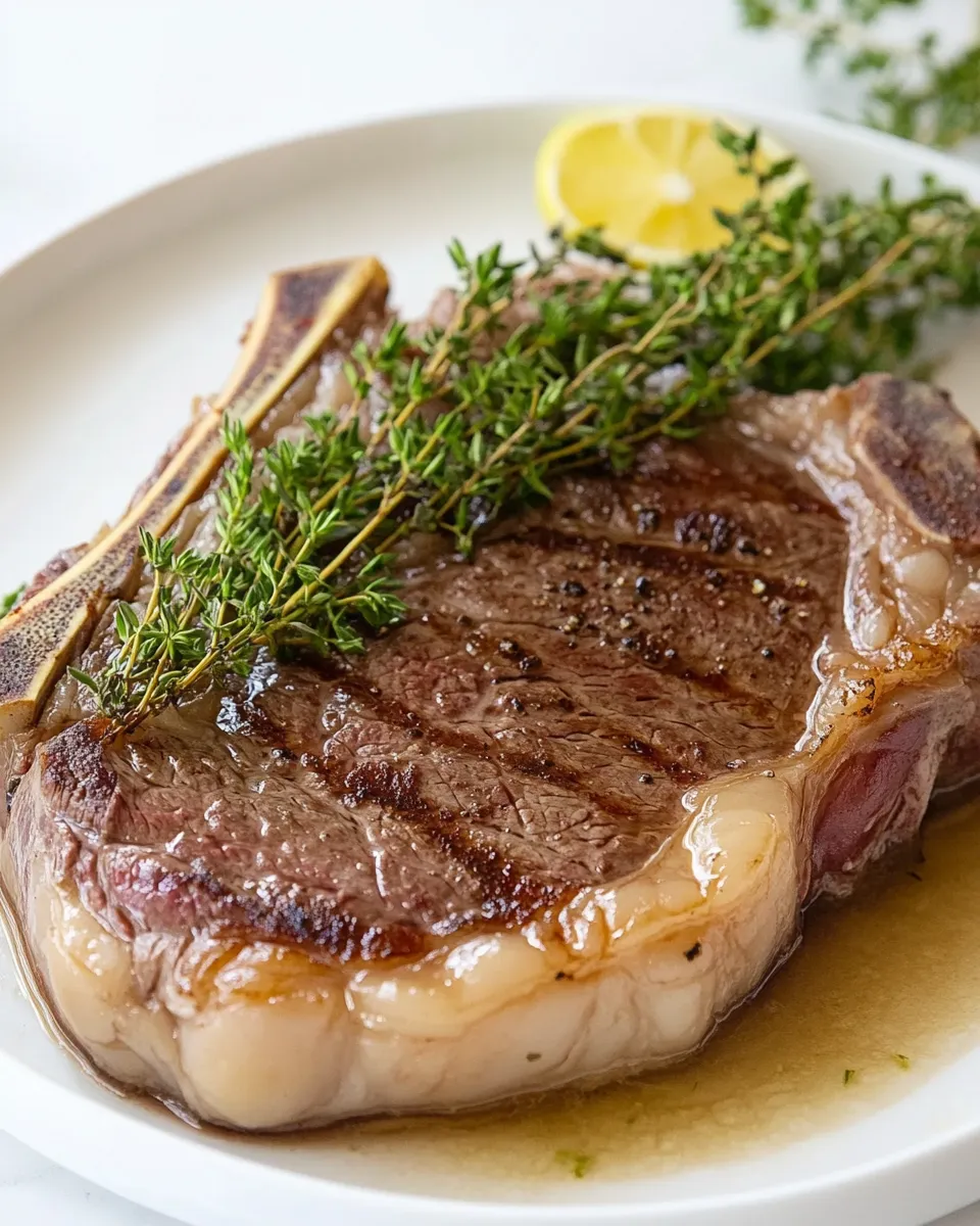 Savory Perfect Ribeye Steak shot