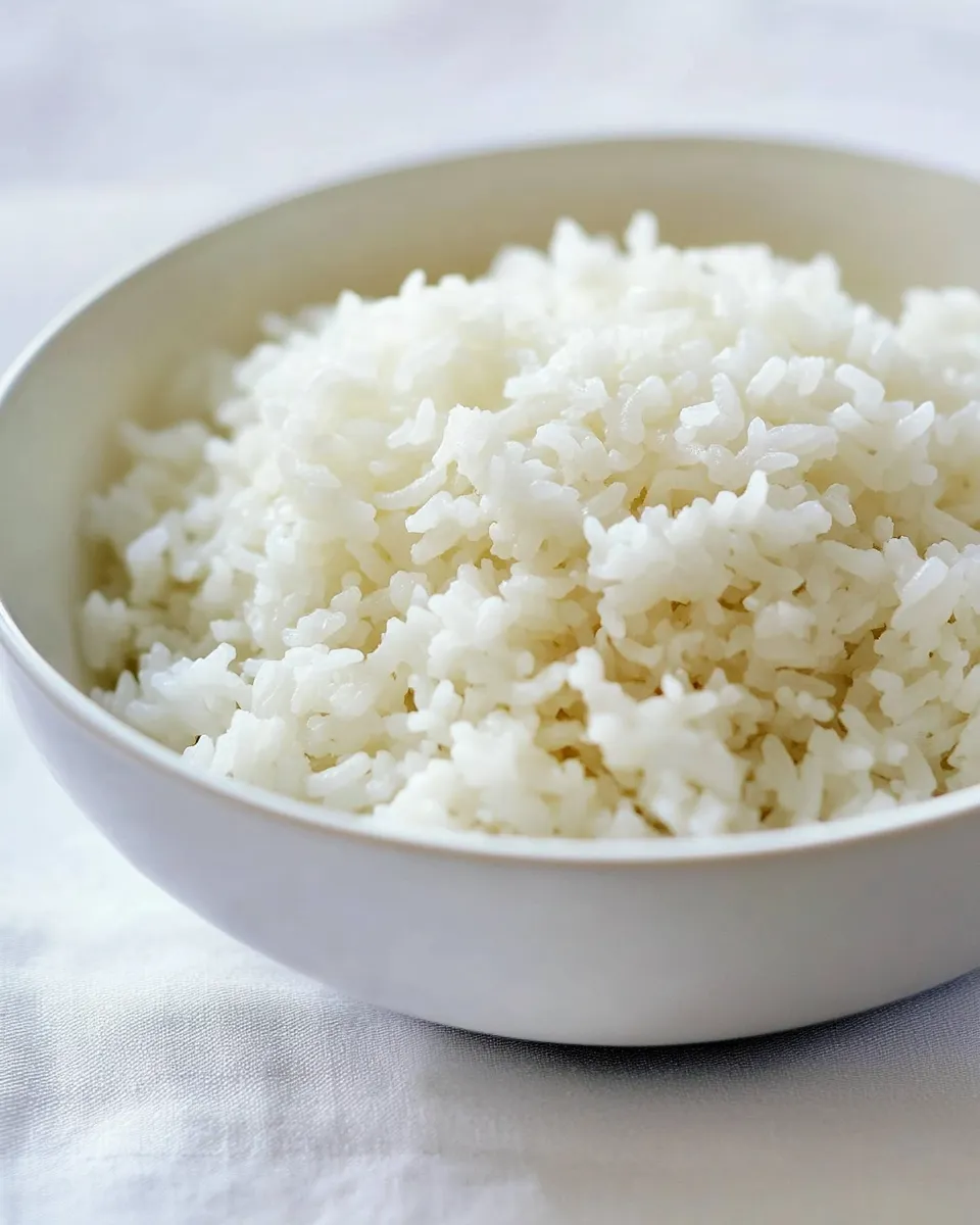 Classic Perfect Steamed Rice shot