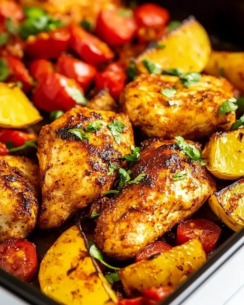 Delicious Peri Peri Chicken Tray Bake image