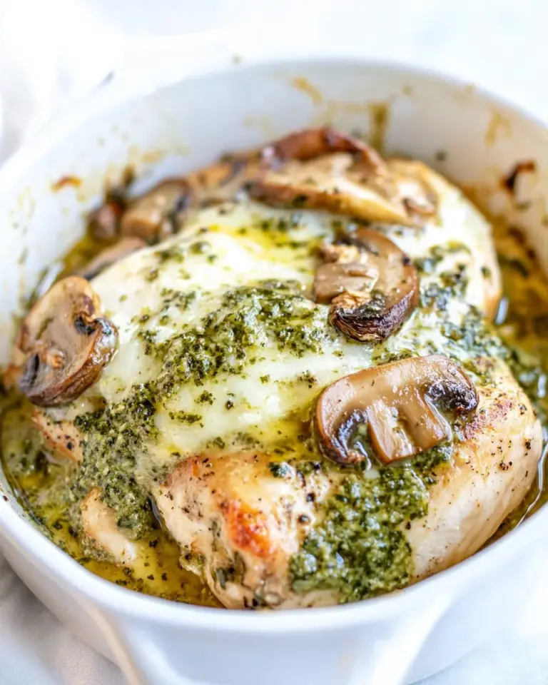 Easy Pesto Mushroom Chicken photo