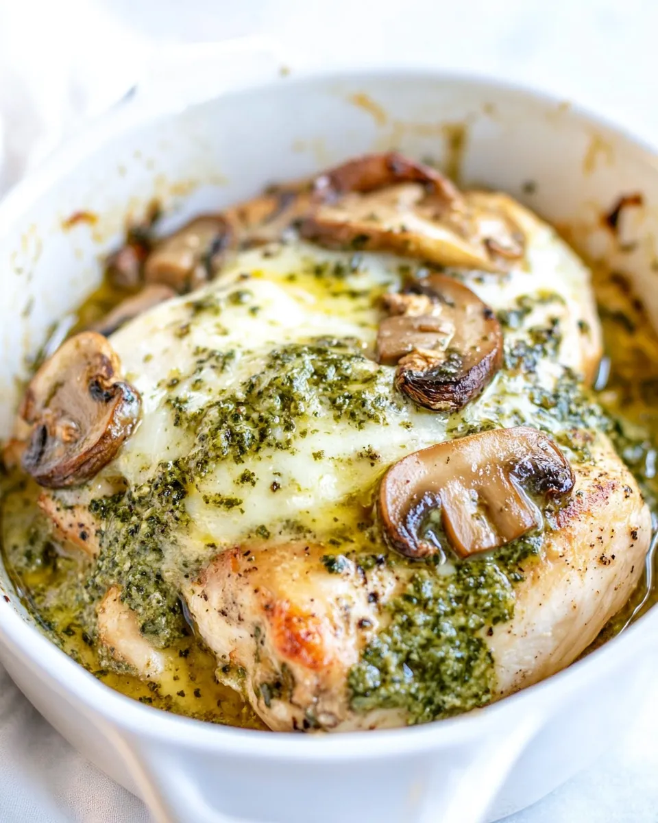 Easy Pesto Mushroom Chicken photo